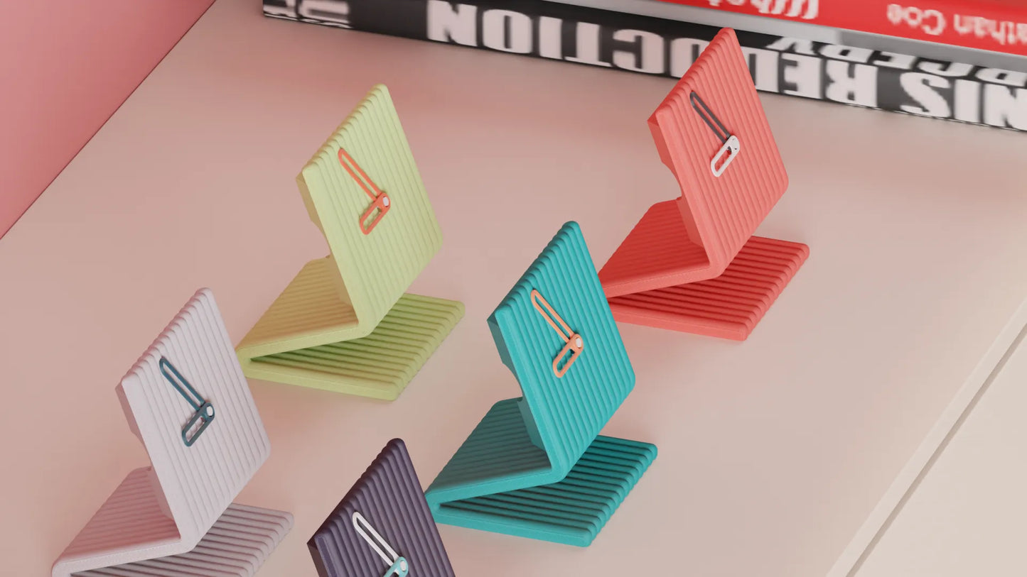 Reloj de Mesa Moderno en 3D: Diseño Esculpido Minimalista