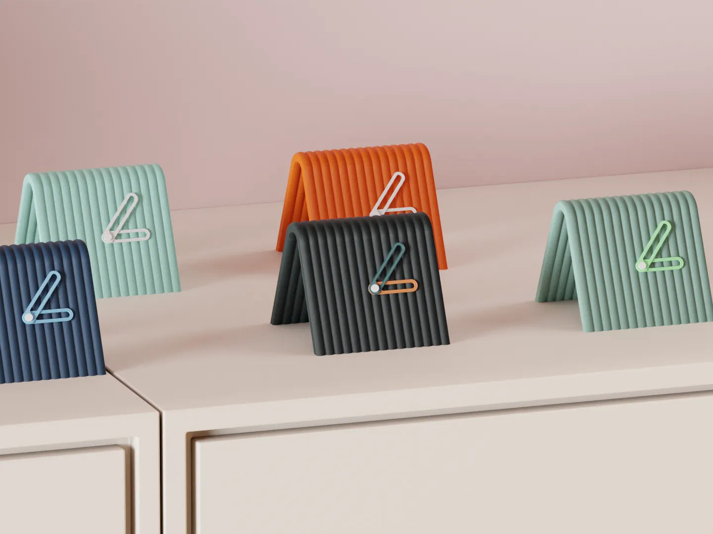 Reloj de Mesa Mini en 3D – Diseño Moderno en Forma de A