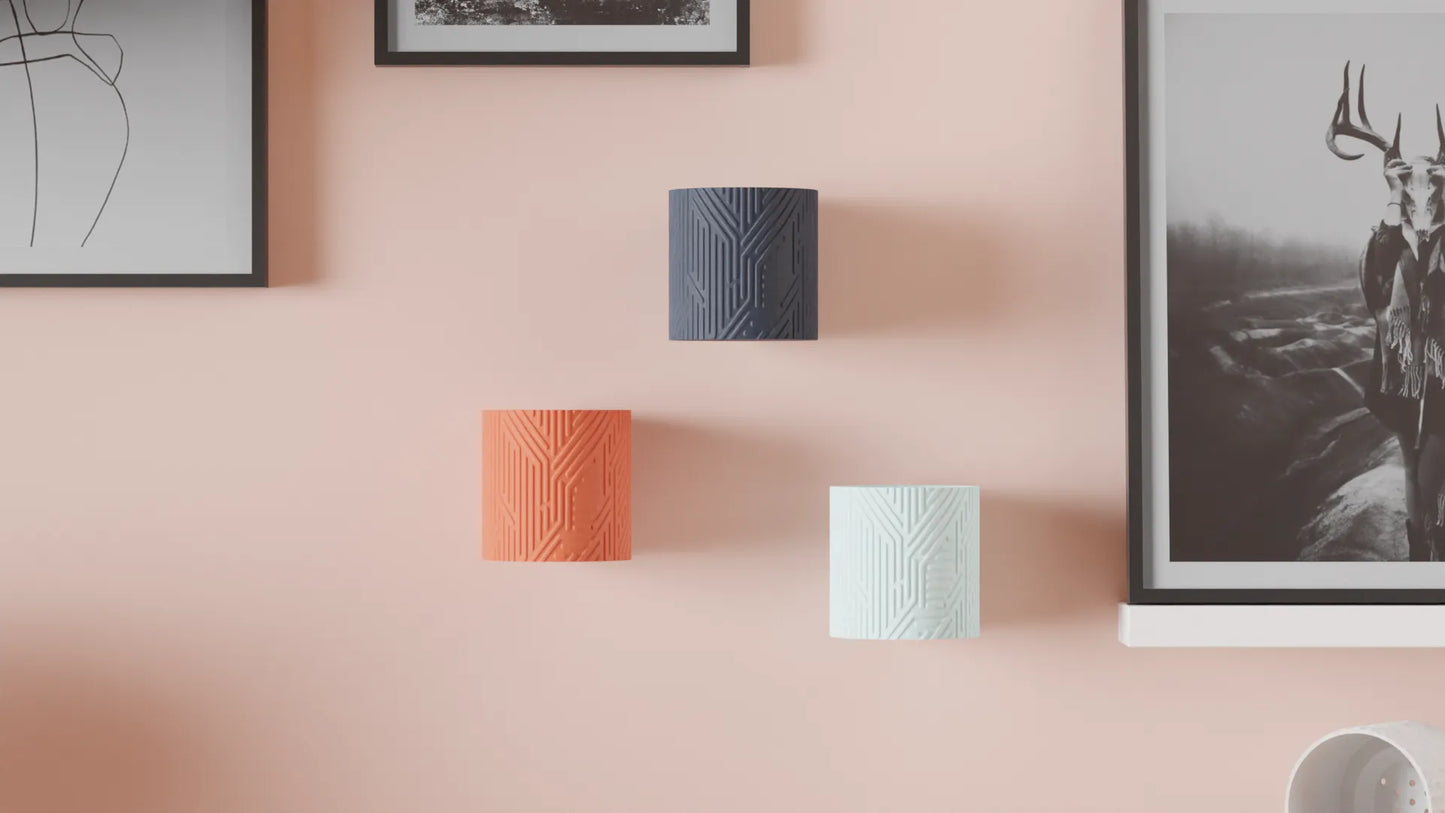 Maceta de Pared con Drenaje – Diseño Decorativo Impreso en 3D (12 cm)