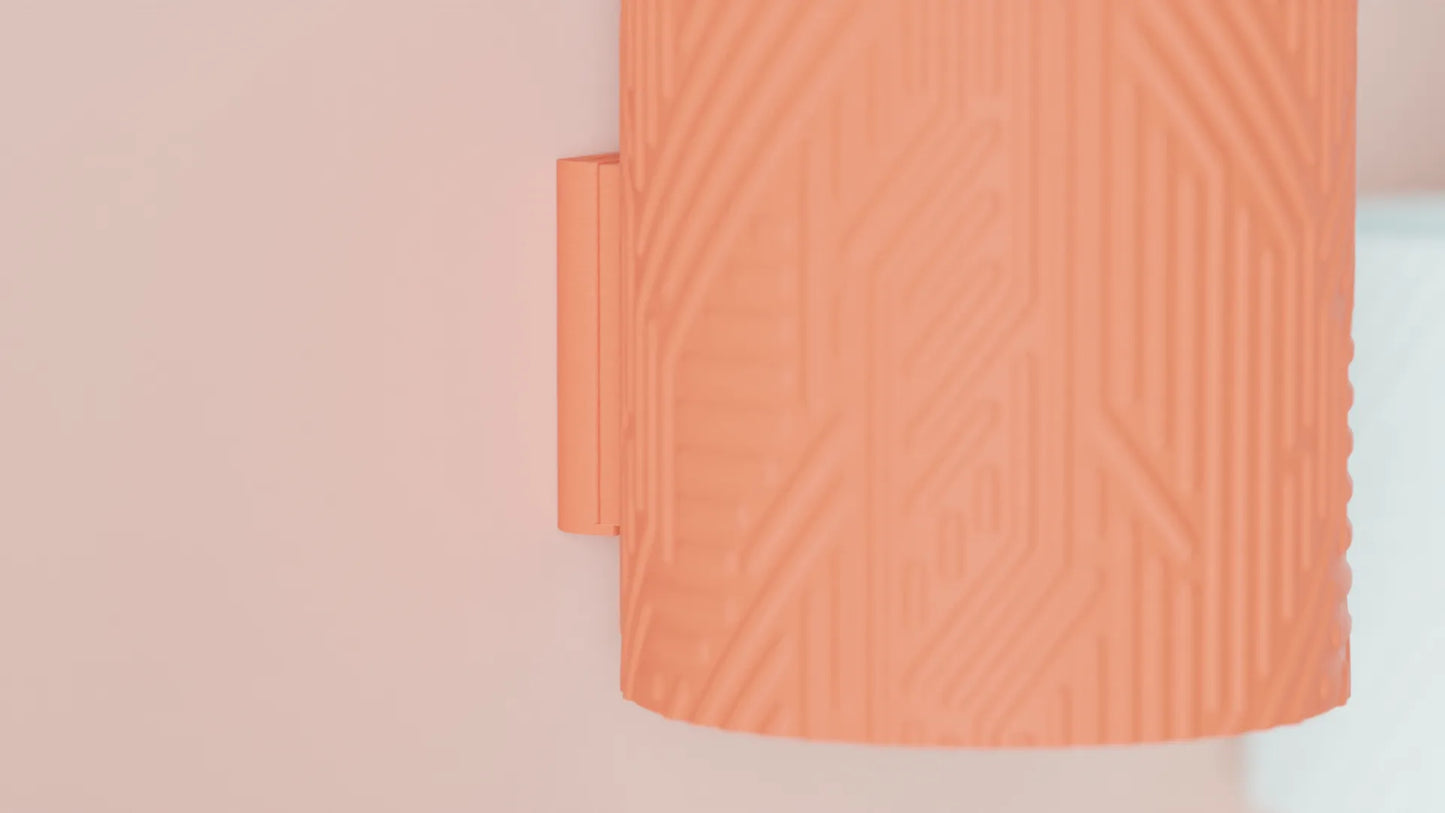 Maceta de Pared con Drenaje – Diseño Decorativo Impreso en 3D (12 cm)
