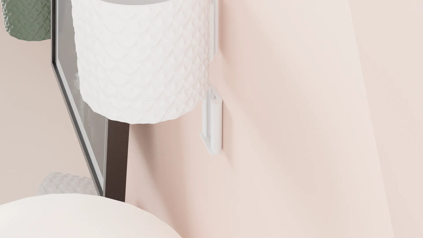 Macetero de pared impreso en 3D – diseño texturizado