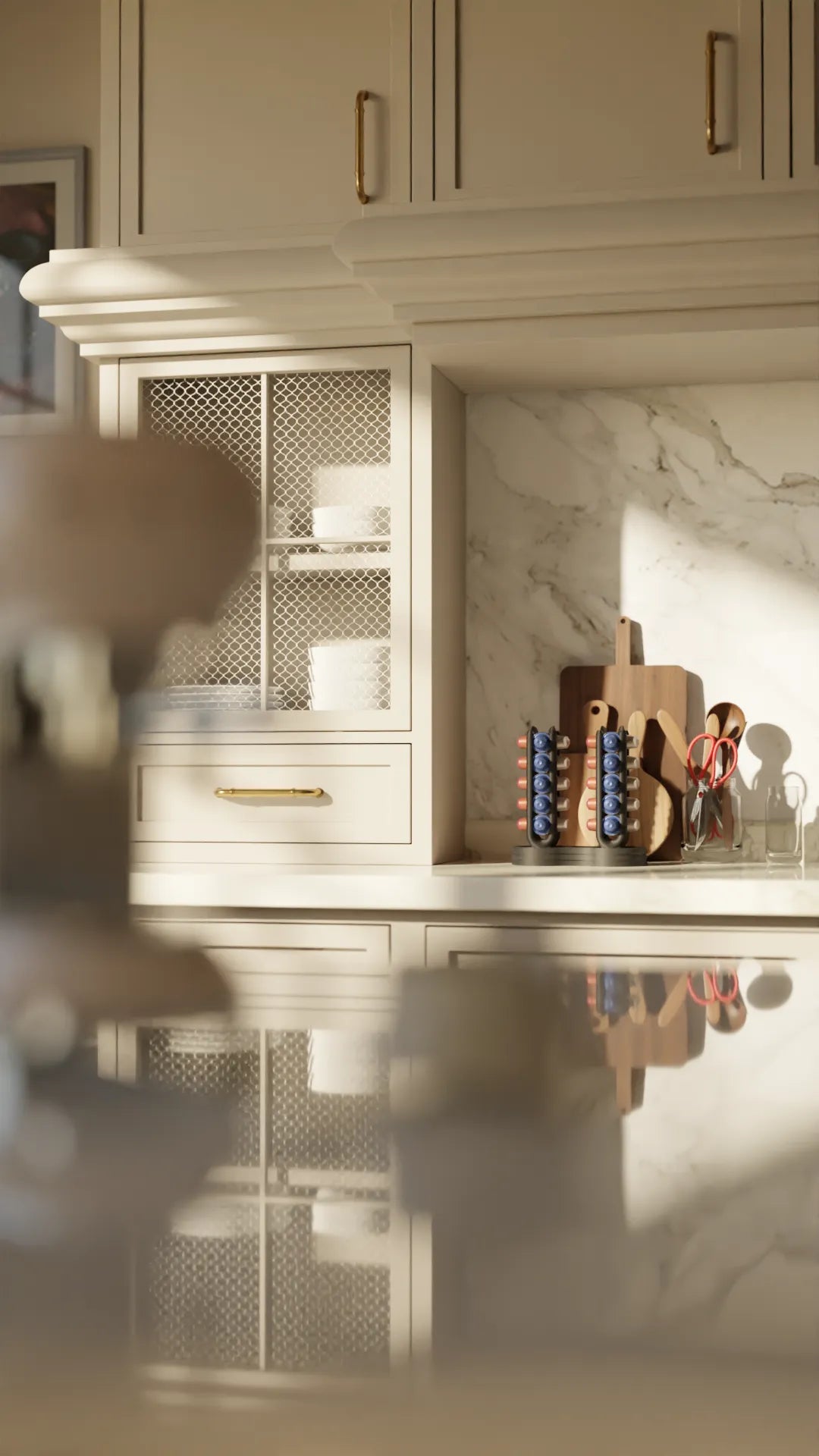 Organizador doble de cápsulas de café | Soporte vertical impreso en 3D para cápsulas tipo Nespresso | Accesorio de cocina moderno