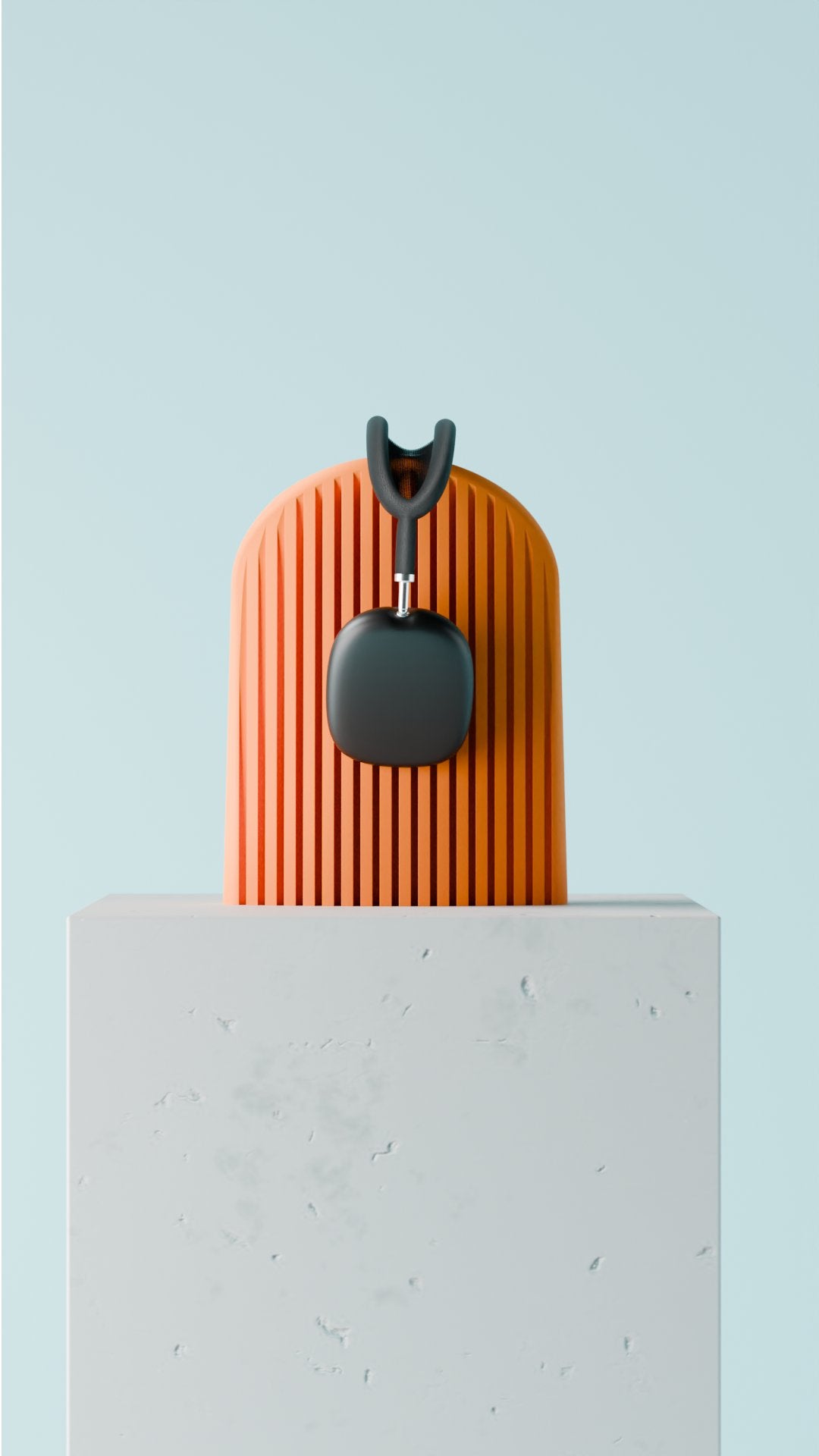 AURA | Soporte Moderno para Auriculares | Diseño Acanalado para Escritorio