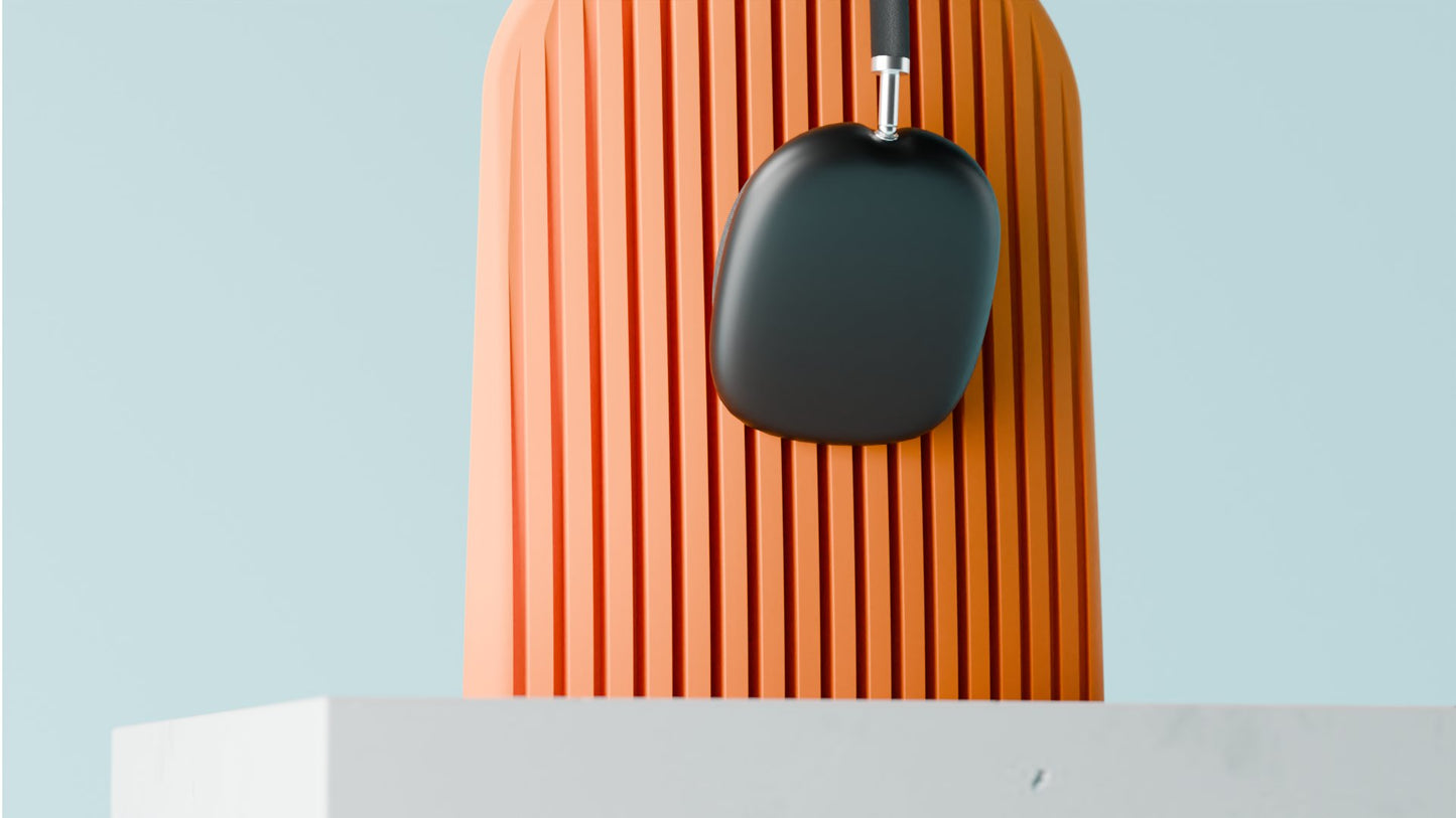 AURA | Soporte Moderno para Auriculares | Diseño Acanalado para Escritorio