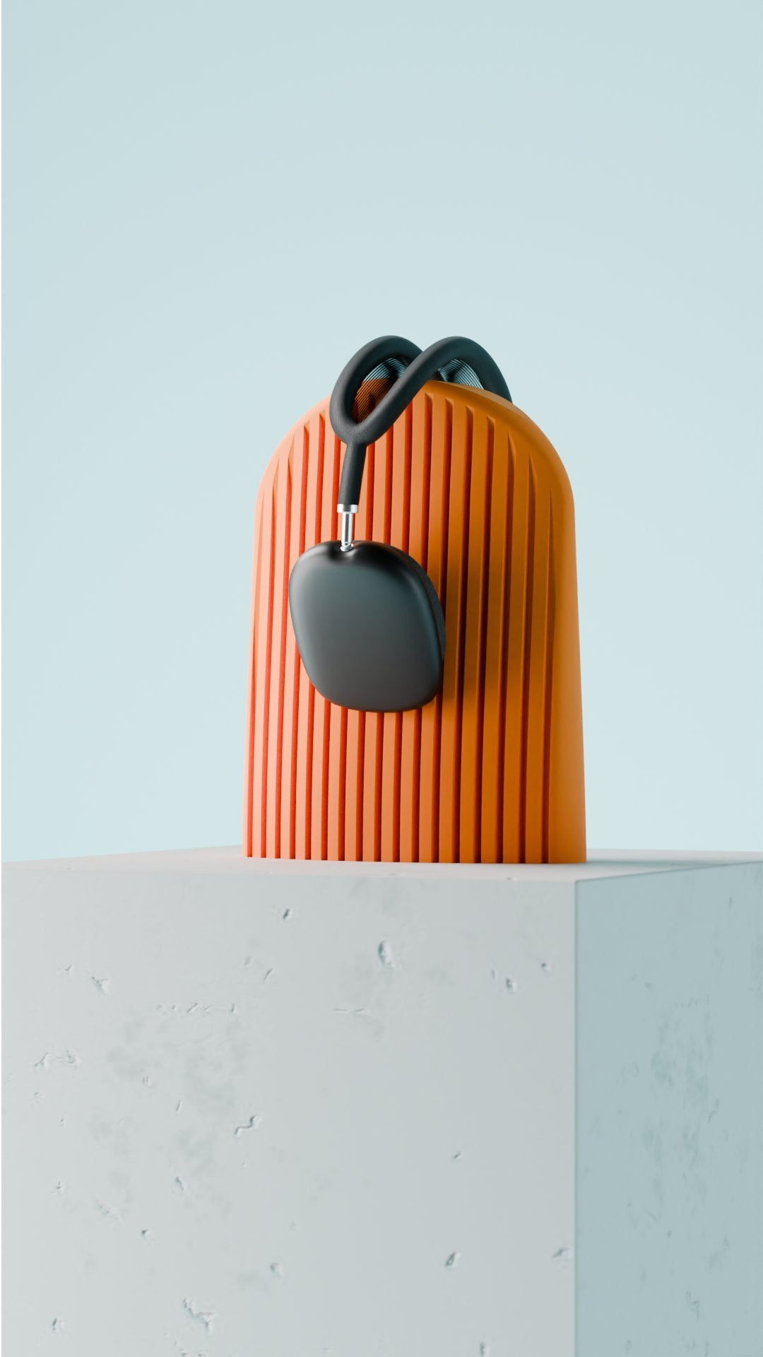 AURA | Soporte Moderno para Auriculares | Diseño Acanalado para Escritorio