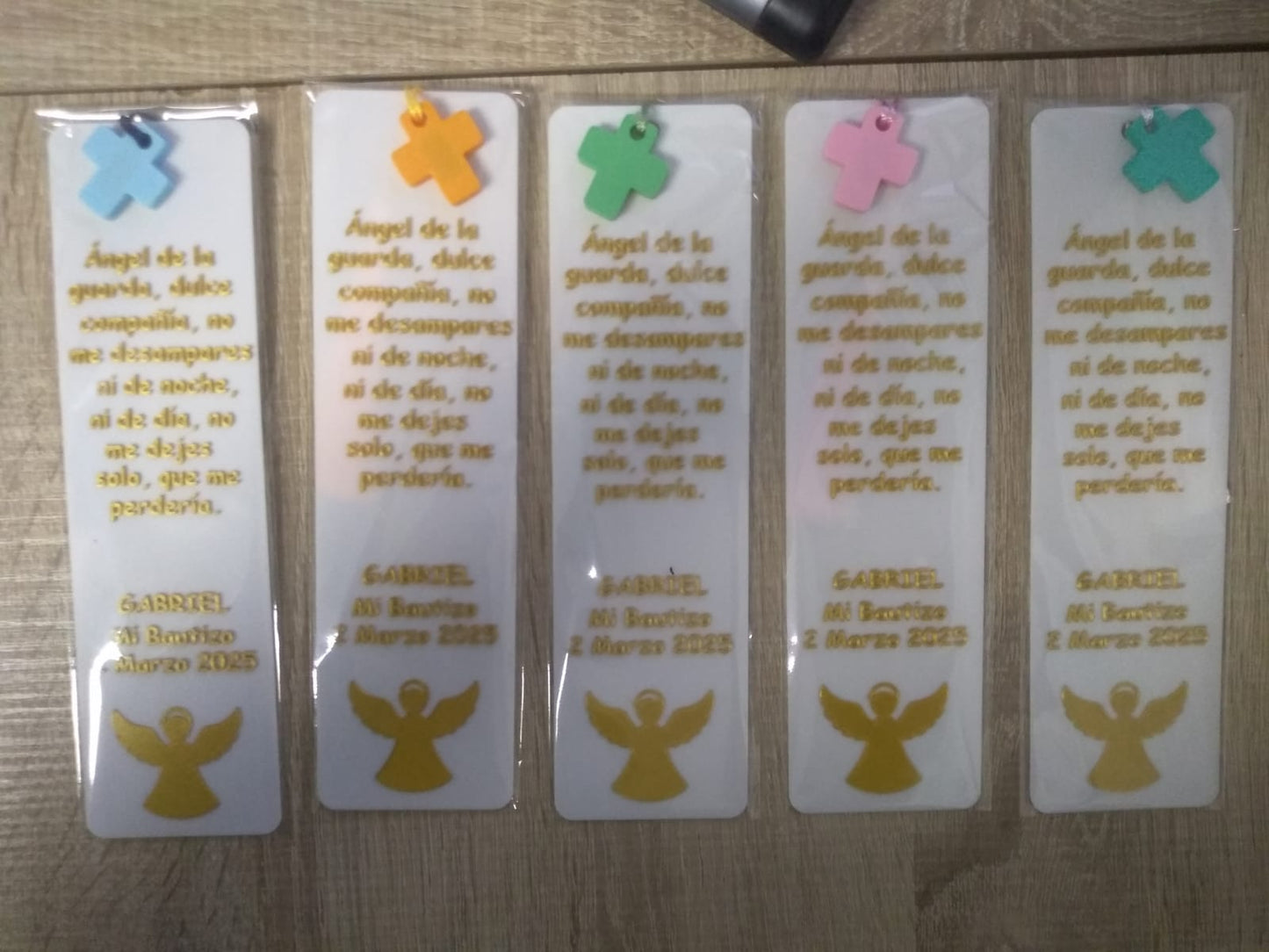 Marcapáginas personalizado ángel