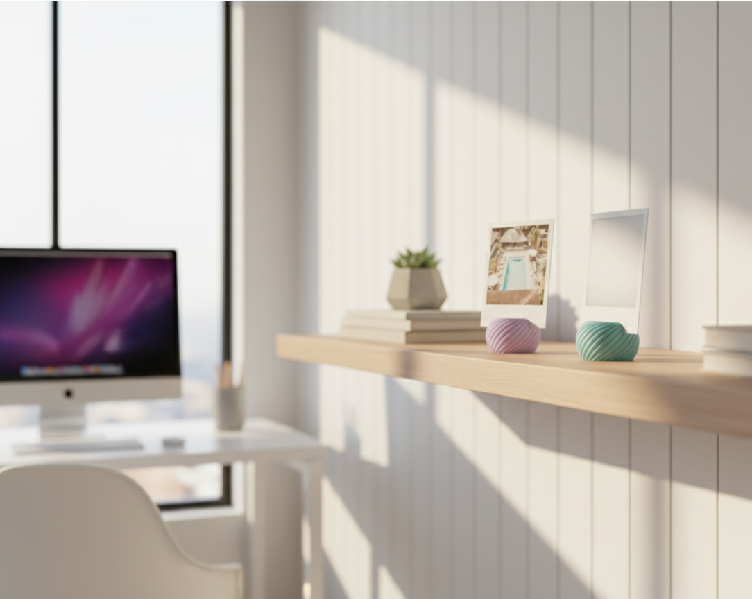Pack de 3 Soportes para Fotos en Espiral | Expositor de Fotos Minimalista | Impresión 3D Decoración