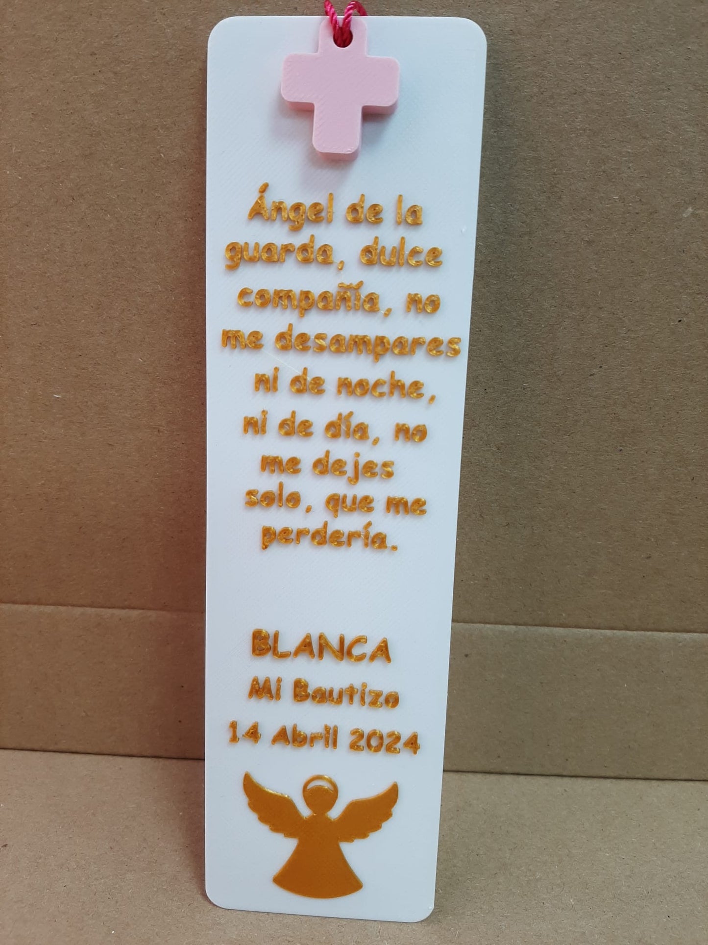 Marcapáginas personalizado ángel