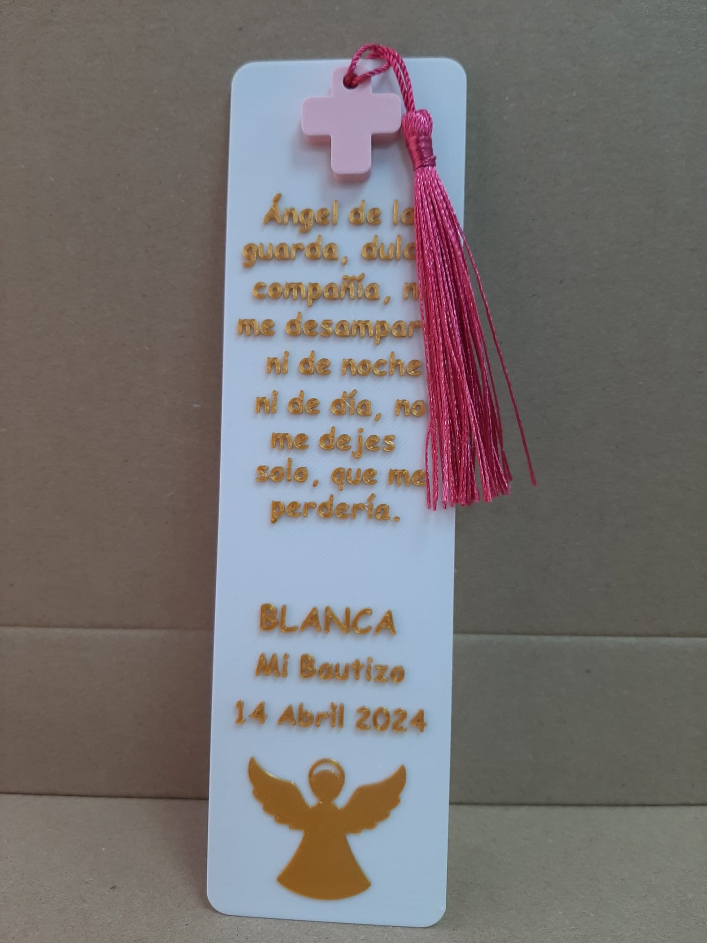 Marcapáginas personalizado ángel