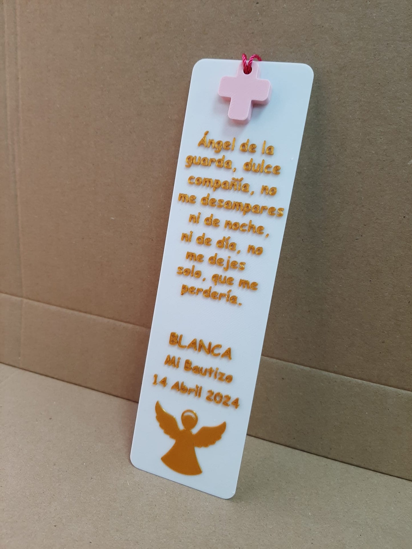 Marcapáginas personalizado ángel