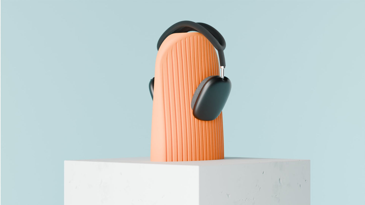 AURA | Soporte Moderno para Auriculares | Diseño Acanalado para Escritorio