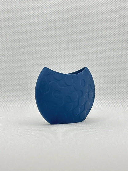 Jarrón decorativo ondulado impreso en 3D