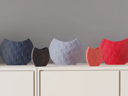 Jarrón decorativo ondulado impreso en 3D