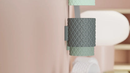 Macetero de pared impreso en 3D – diseño texturizado