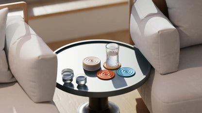 Set de Posavasos Modernos en Colores Pastel – 4 Unidades con Soporte
