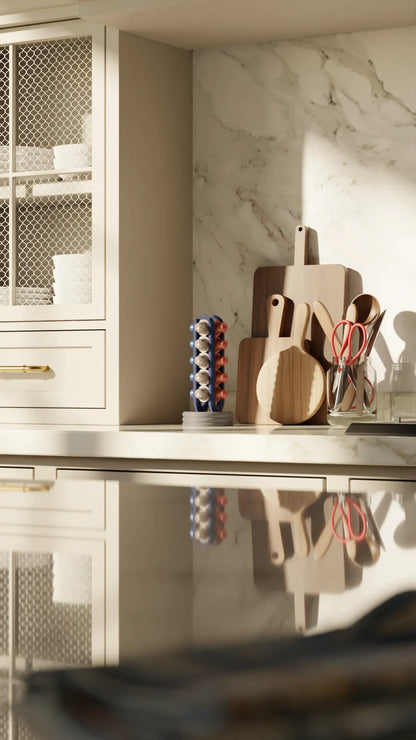 Organizador de cápsulas de café | Soporte vertical impreso en 3D para cápsulas tipo Nespresso | Accesorio moderno para cocina