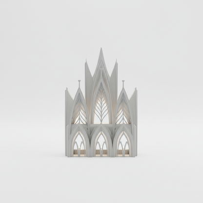 Lámpara Book Nook 'Catedral Gótica' - Iluminación Escultural 3D