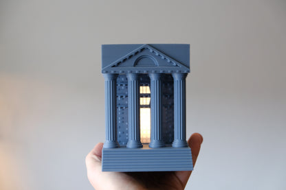Book Nook 'Templo Clásico' Iluminado - Inserto para Librería