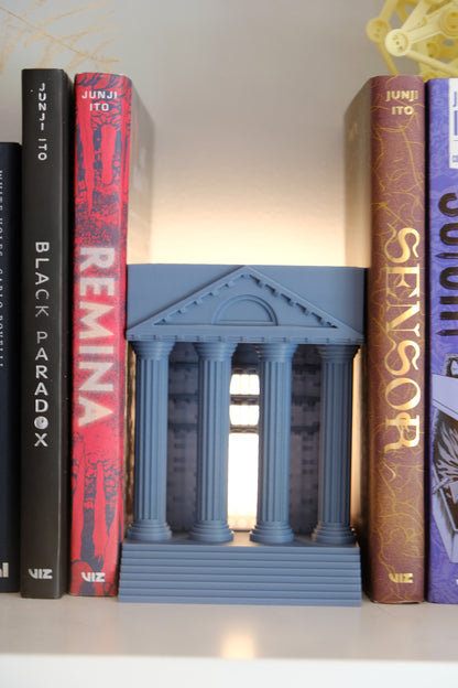 Book Nook 'Templo Clásico' Iluminado - Inserto para Librería