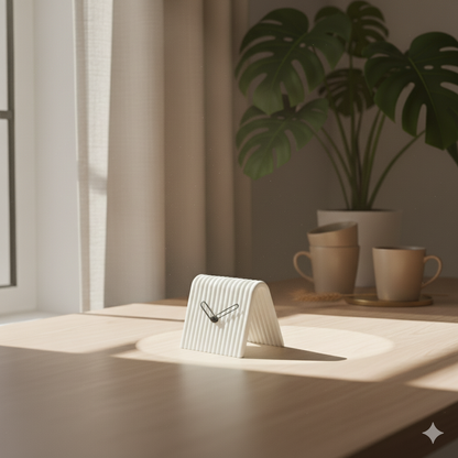 Reloj de Mesa Mini en 3D – Diseño Moderno en Forma de A