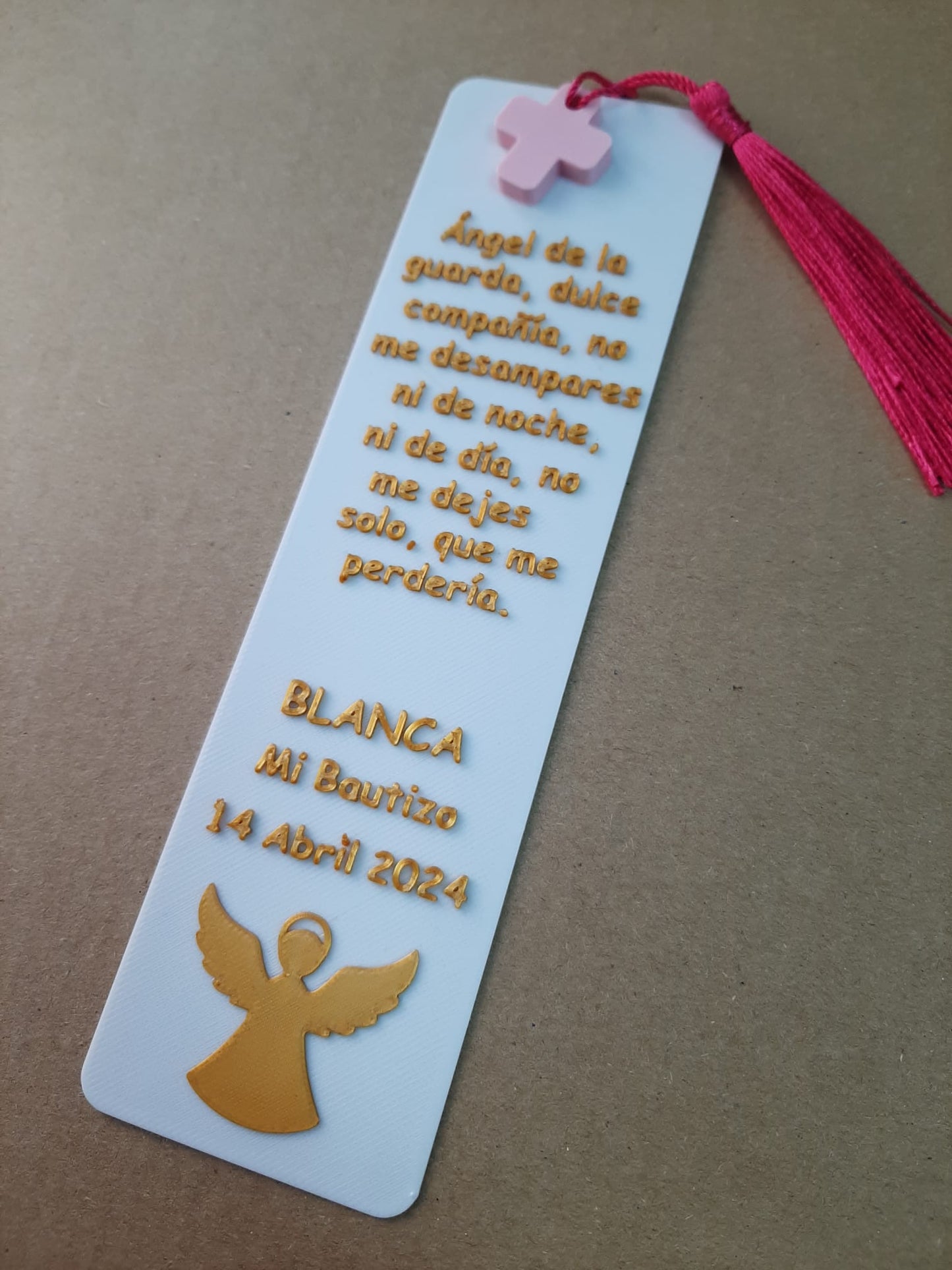 Marcapáginas personalizado ángel