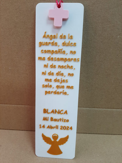 Marcapáginas personalizado ángel