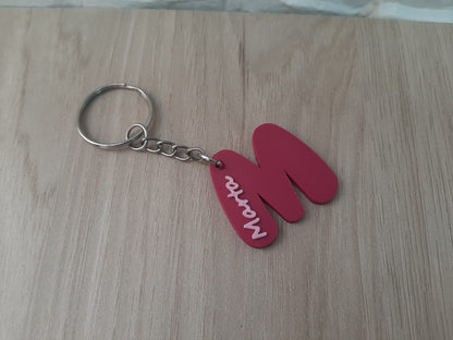 Llavero personalizado nombre e inicial