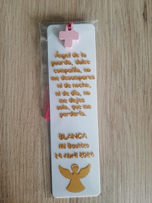 Marcapáginas personalizado ángel
