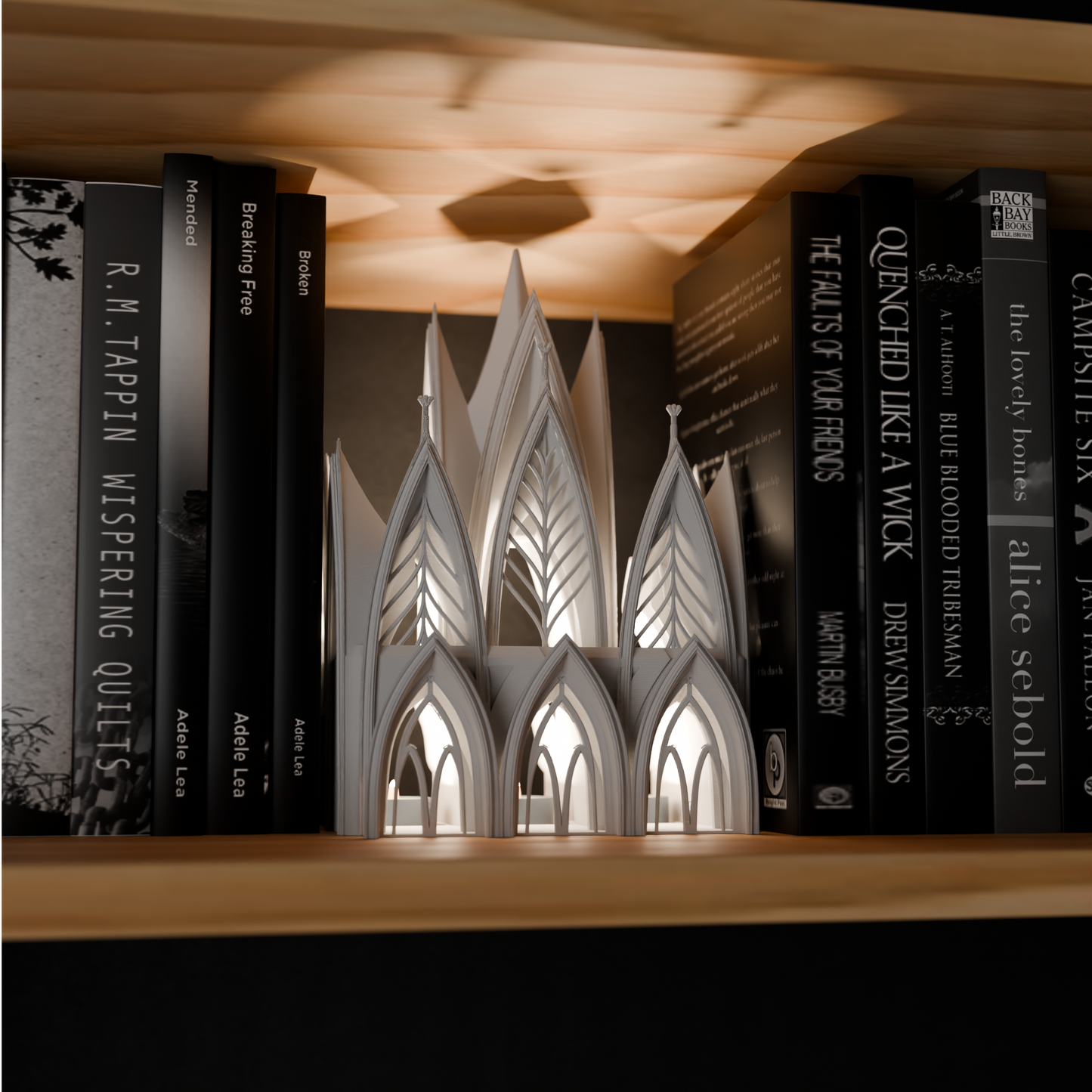 Lámpara Book Nook 'Catedral Gótica' - Iluminación Escultural 3D