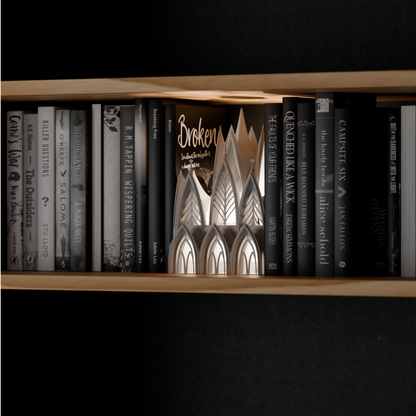 Lámpara Book Nook 'Catedral Gótica' - Iluminación Escultural 3D