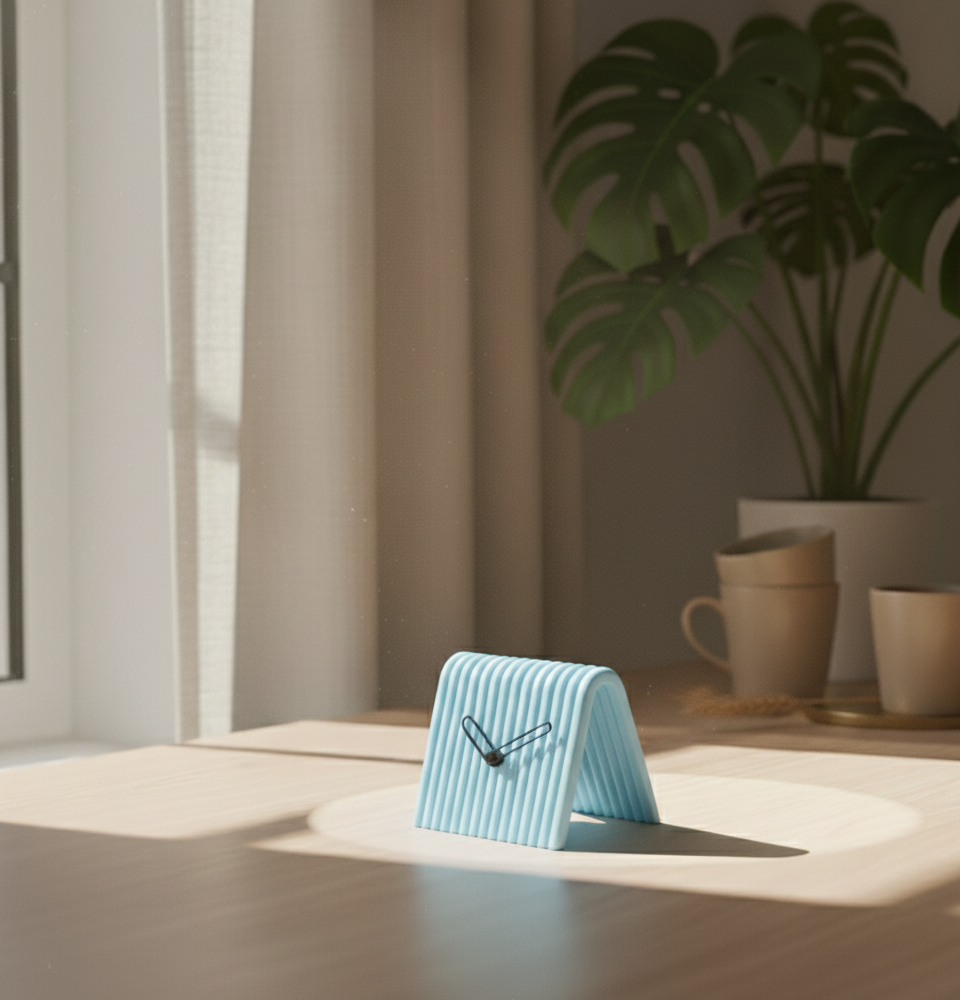 Reloj de Mesa Mini en 3D – Diseño Moderno en Forma de A