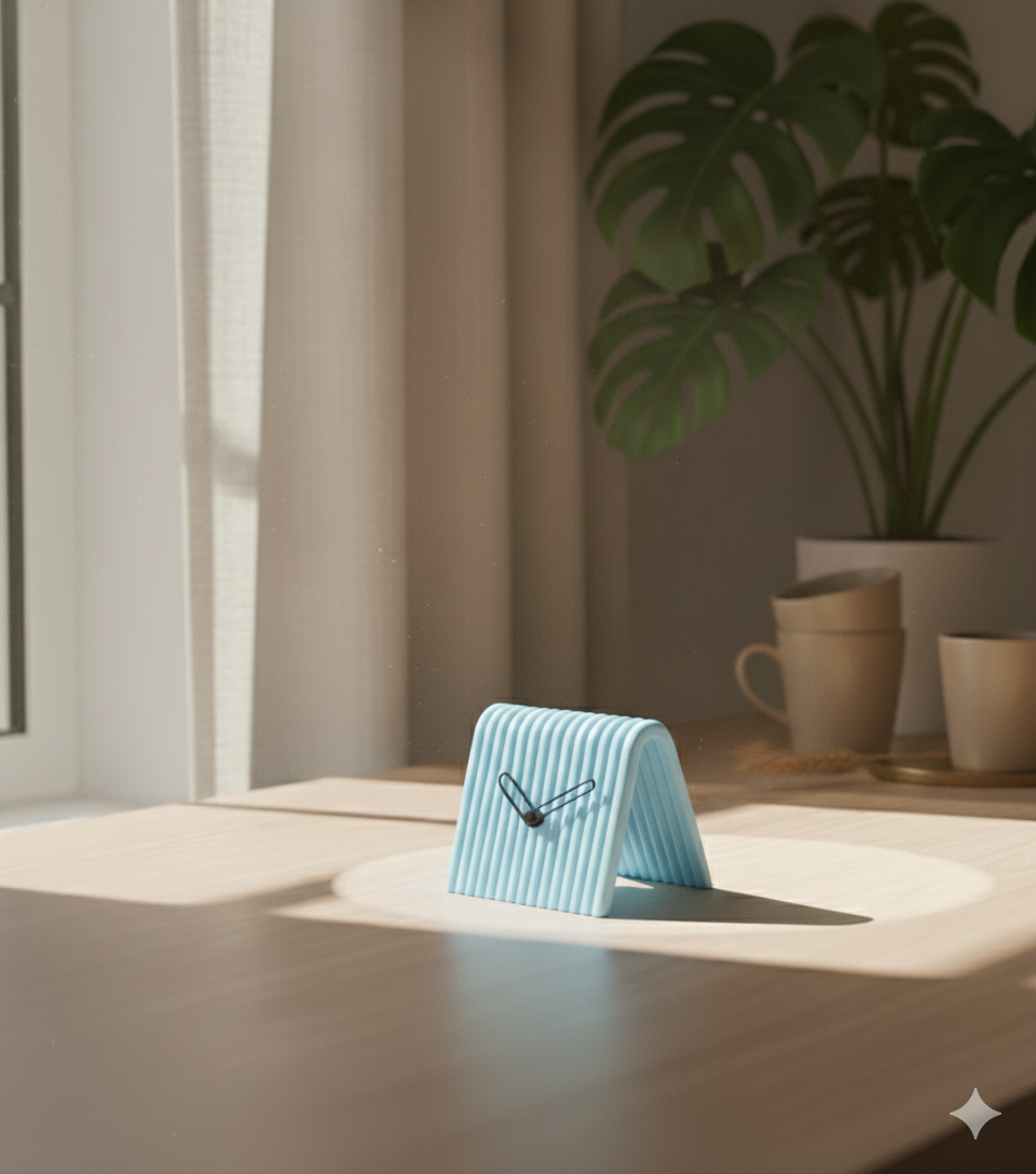 Reloj de Mesa Mini en 3D – Diseño Moderno en Forma de A