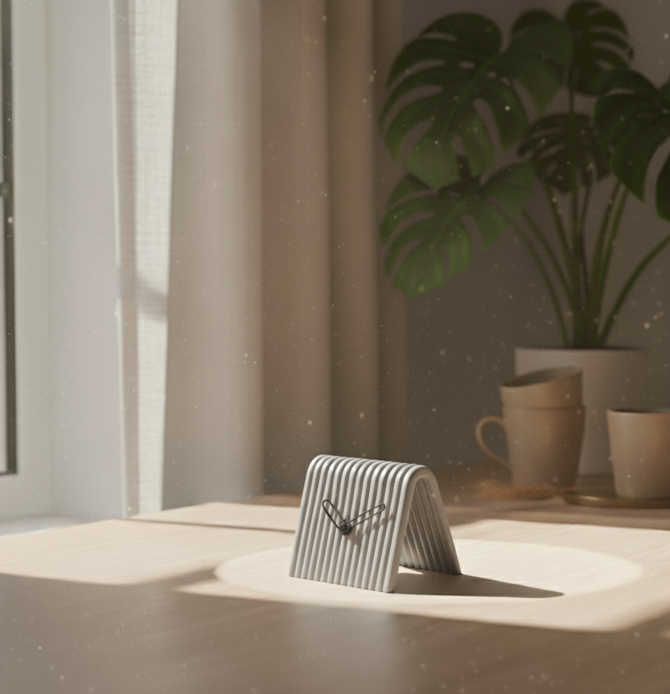 Reloj de Mesa Mini en 3D – Diseño Moderno en Forma de A