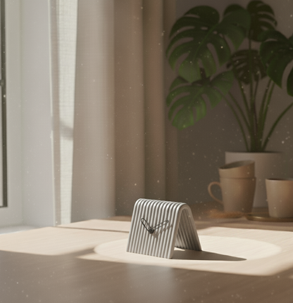 Reloj de Mesa Mini en 3D – Diseño Moderno en Forma de A