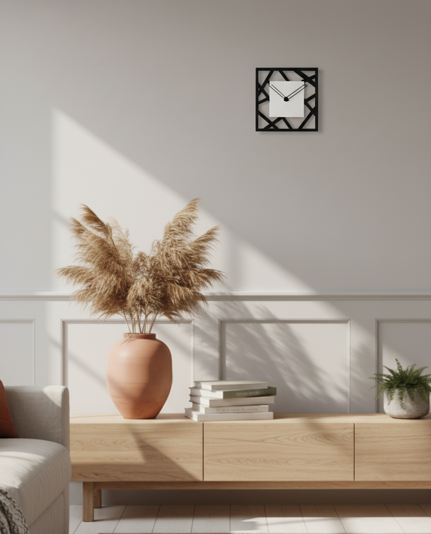 Reloj de pared rectas