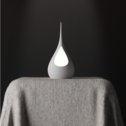 Lámpara de Mesa Escultural de Lágrima
