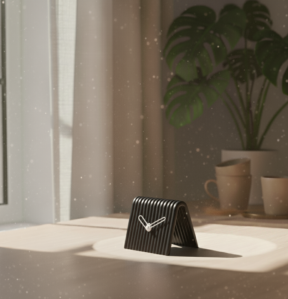 Reloj de Mesa Mini en 3D – Diseño Moderno en Forma de A