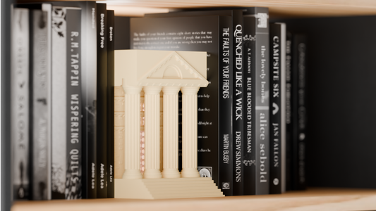 Book Nook 'Templo Clásico' Iluminado - Inserto para Librería