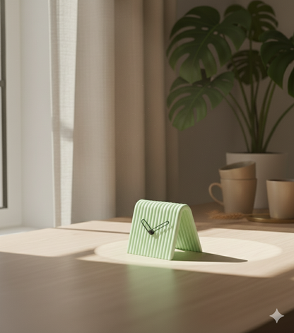 Reloj de Mesa Mini en 3D – Diseño Moderno en Forma de A