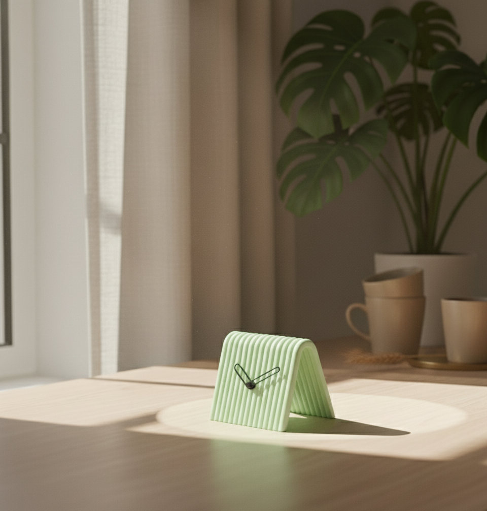 Reloj de Mesa Mini en 3D – Diseño Moderno en Forma de A